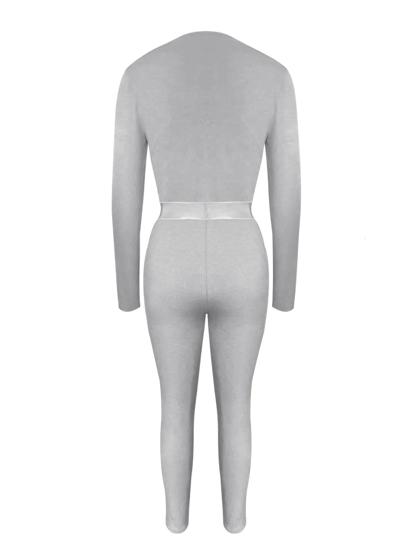 LW Plus Size casual Two pieces sets solid long sleeve Round Neck Top Skinny Pants Set Autumn sport womens clothing pants 250106