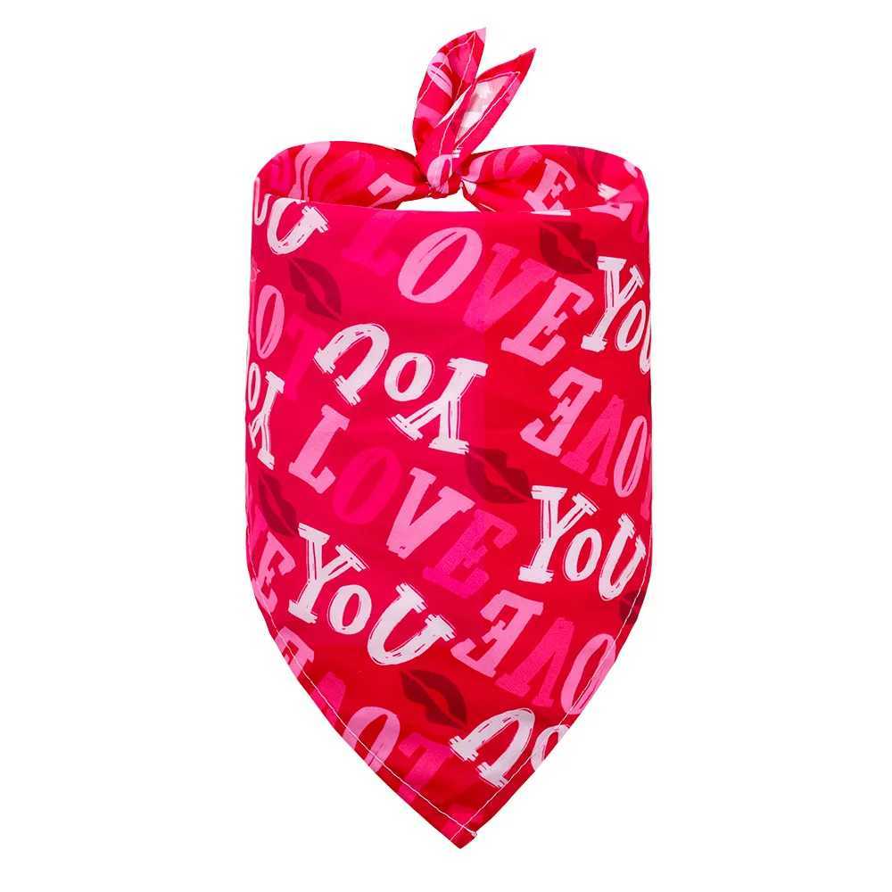 100pcs Valentines Day Dog Bandanas Dog Accessories for Small Large Dog Bandanas Scarf Bibs Love Pet Grooming SuppliesXJ250109