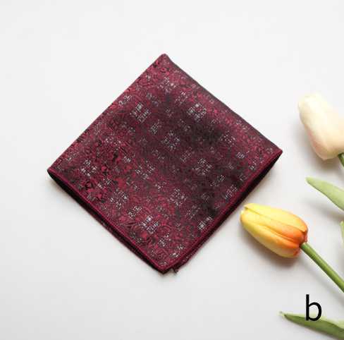 2022 New England vintage pattern pocket square men's suit pocket scarf handkerchief scarf Korean dress chest scarf