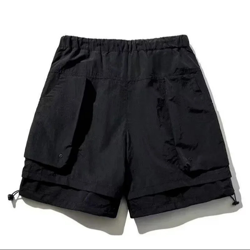 Summer vintage Bermuda mens shorts gym multi pocket sports shorts casual breathable Y2K streetwear shorts 250109