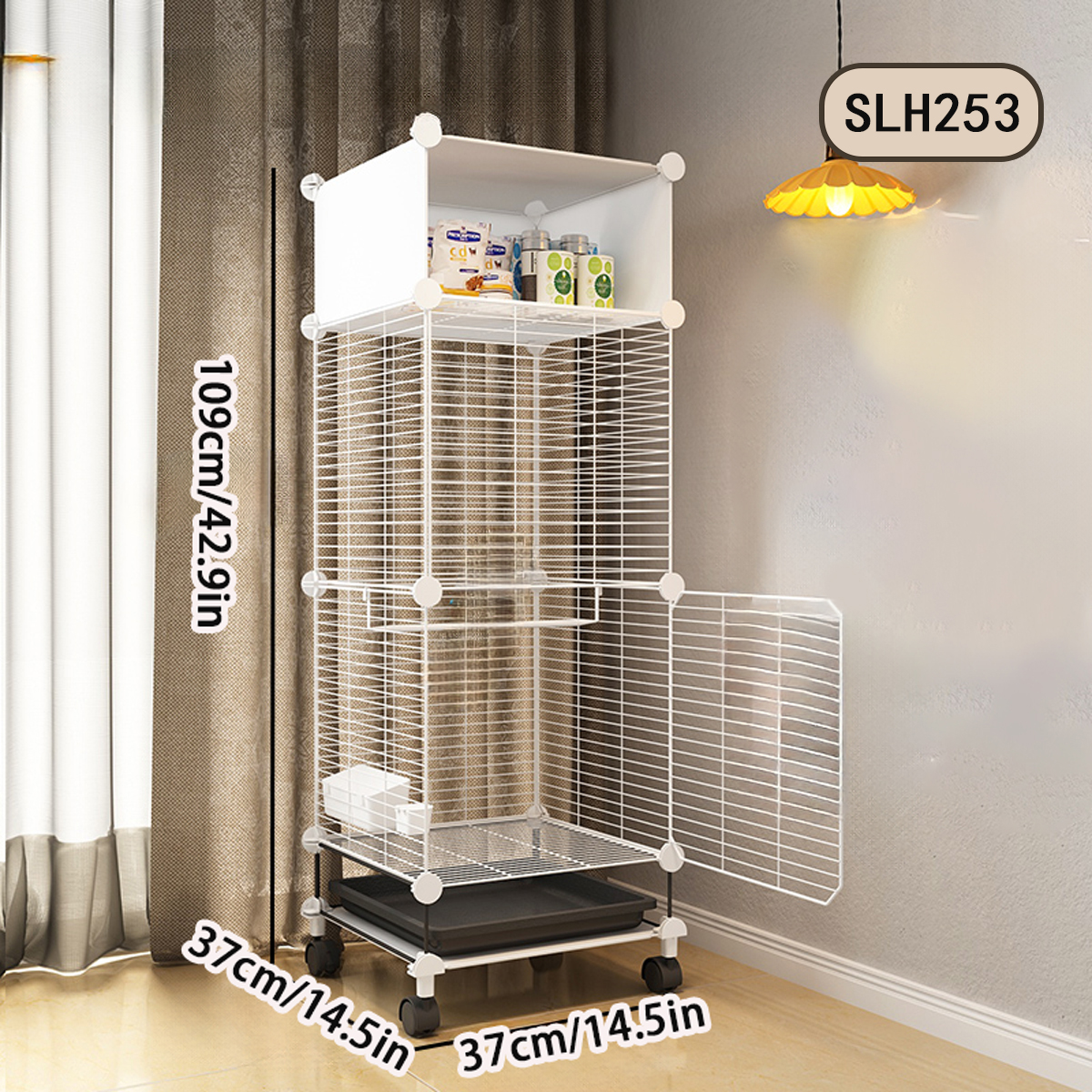 Specialized Ironbirdcage for Budgies, Finches - Ideal Household Decor for Pets