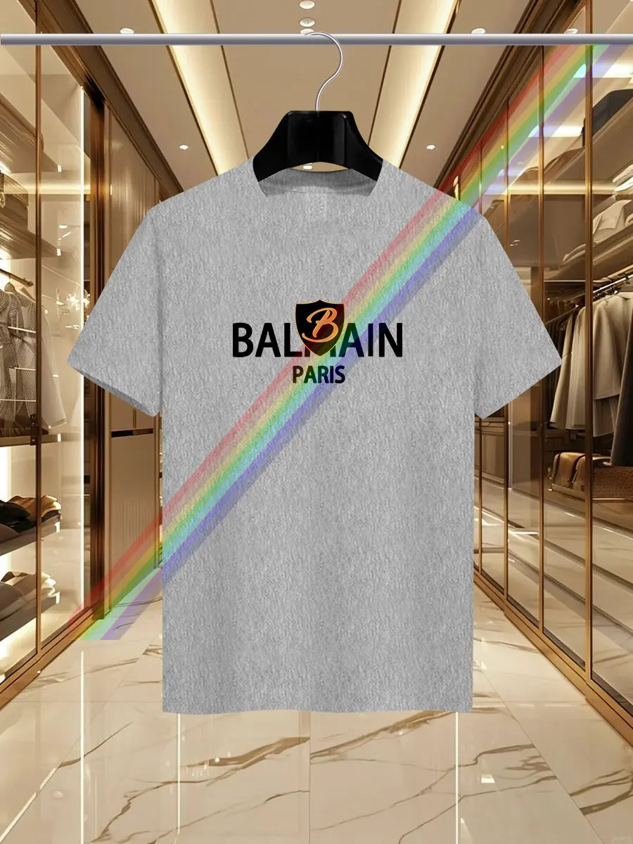 Mens y summer fashion BALM letter print Tshirt Pure cotton crewneck casual trend Highend Y2K high quality 250106