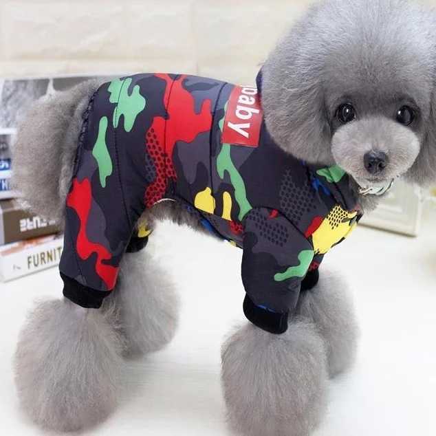 Pet Dog Jumpsuit Thicken Warm Winter Dog Clothes for Small Dogs Cats Chihuahua Jacket Yorkie Shih Tzu Down Coat Poodle OutfitsXJ250109