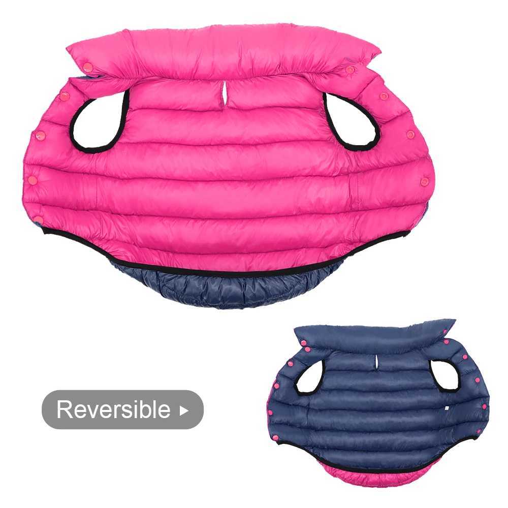 Soft Winter Dog Jacket Clothes Reversible Winter Dogs Vest Coat Thick Pet Clothing Waterproof Outfit for Small Medium Large DogsXJ250109
