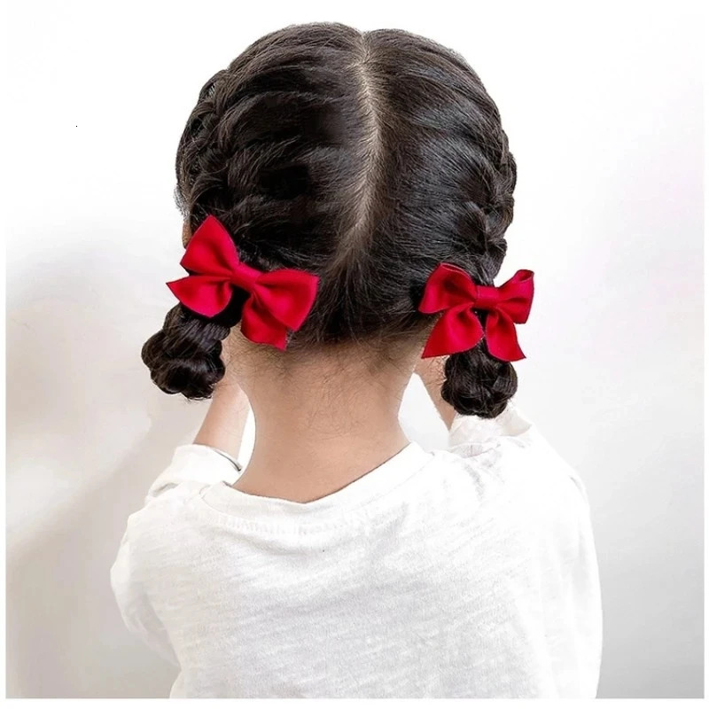 2 Piece Bow Hair Clip Elegant Flower Clips For Kids Ladies Set Hairpin Accessories Korean Style Bair 241228