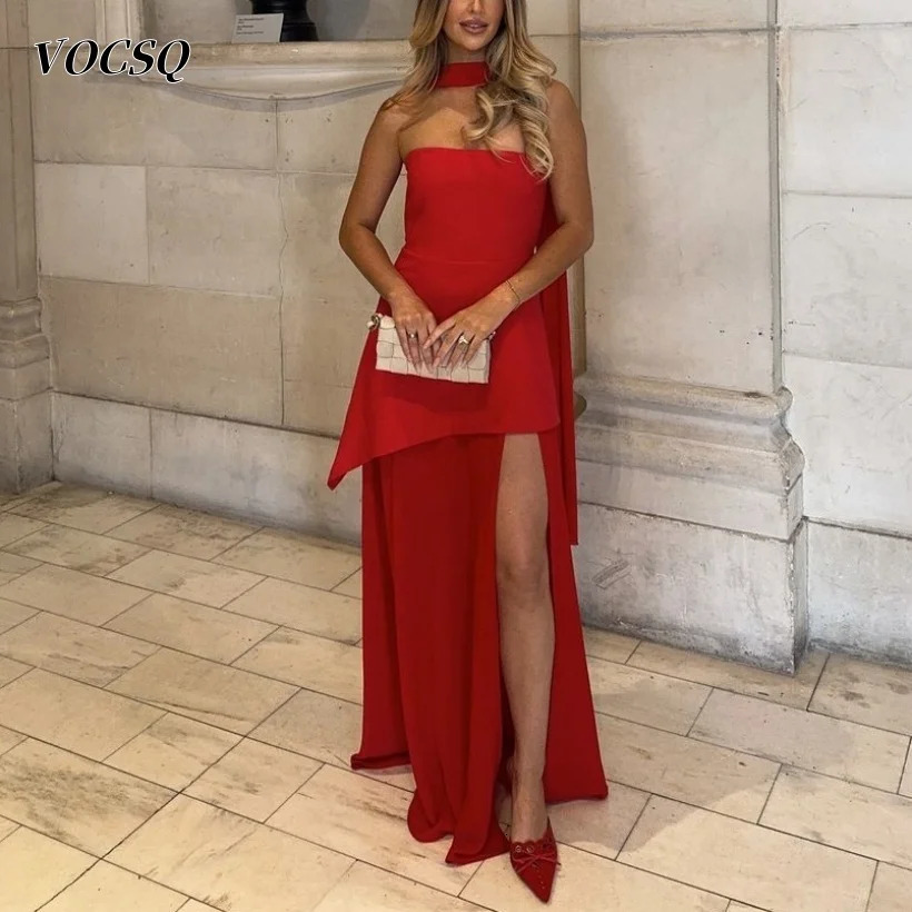 Elegant Prom Dress for Women A Line Sleeveless Slit Evening Vestidos De Noche vestidos de fiestas elegantes mujer 250106