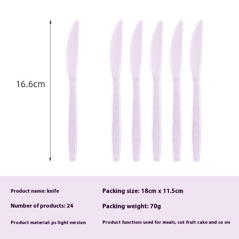 New solid color tray tableware set, light purple tray, towels, paper cups, tablecloths, disposable party supplies