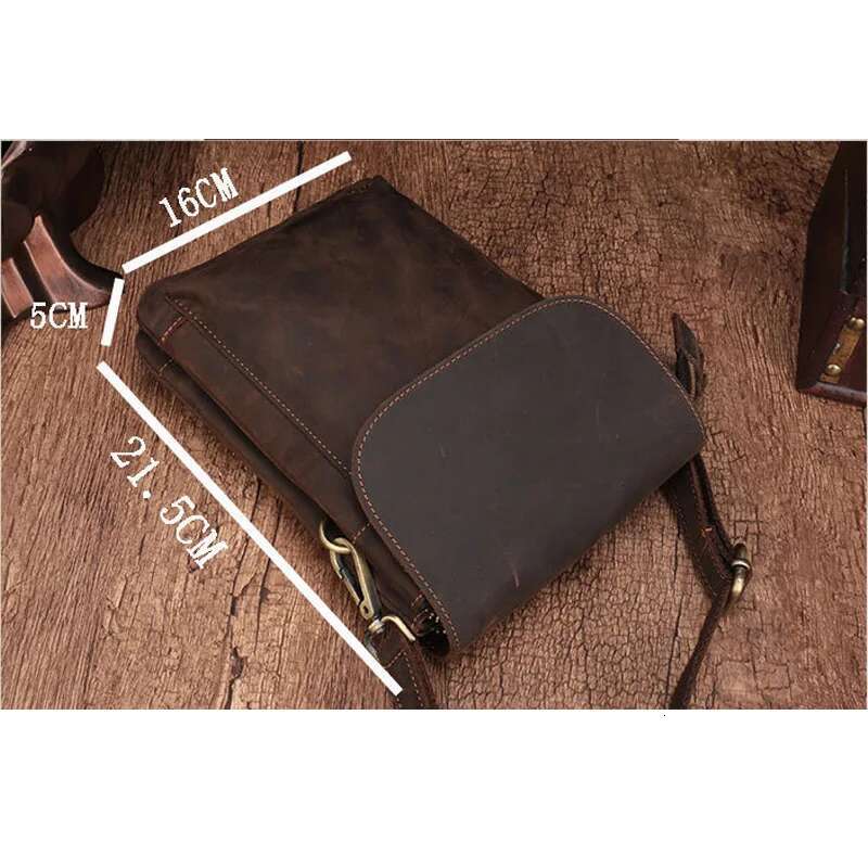 100% Genuine Leather Male Waist Vintage Style Men Travel Fanny Pack European Man Outdoor Phone Bags With Shoulder Strap