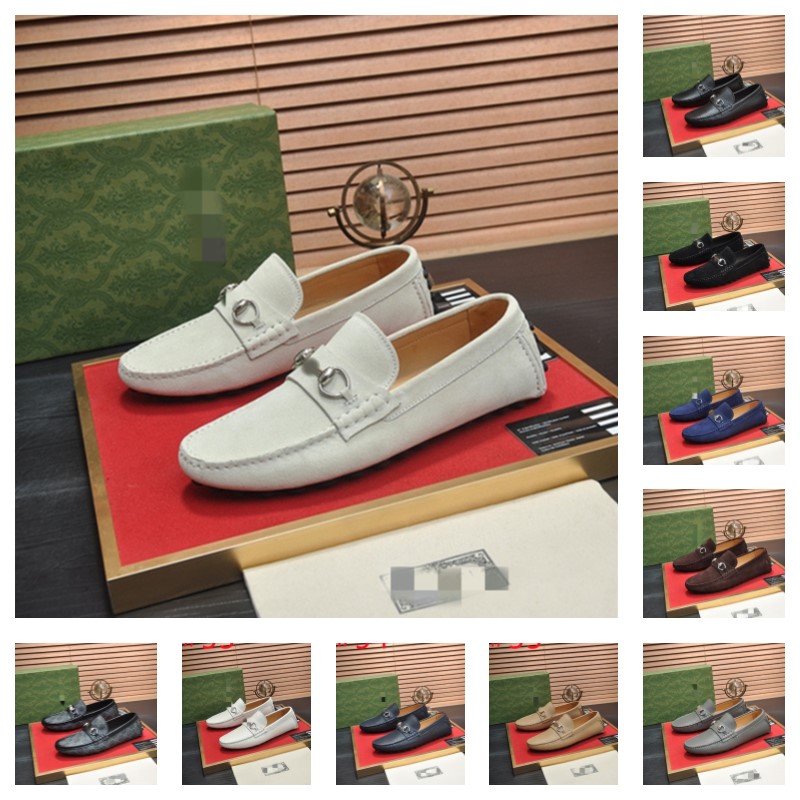 2025 shoes designer shoes office loafers luxury design Men dress shoes flat business shoes loafer oxfords black calfskin leather mens leather loafers size 38-46