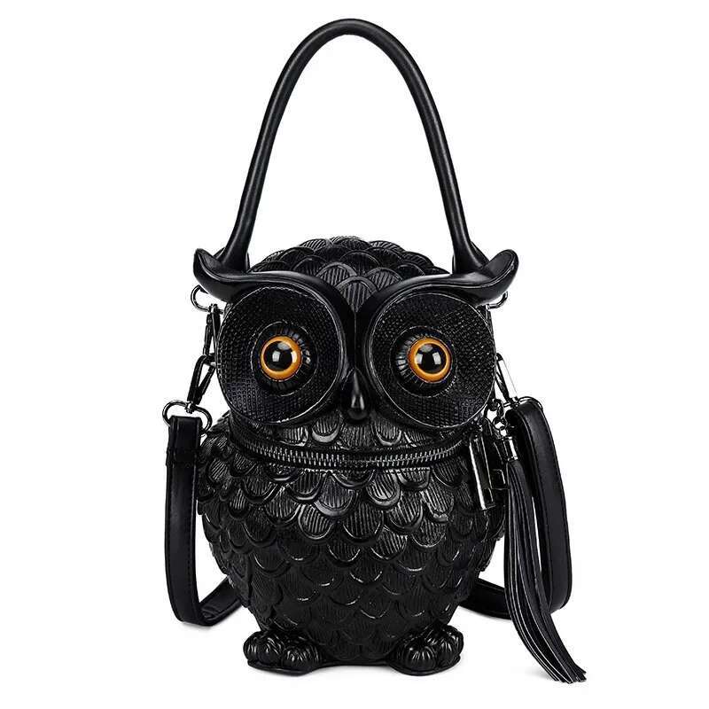Casual 3D Owl Leather Women Shoulder For Female Daily Travel Fashion Women's Daypack Bag Girls Crossbody Cosmetic Bags