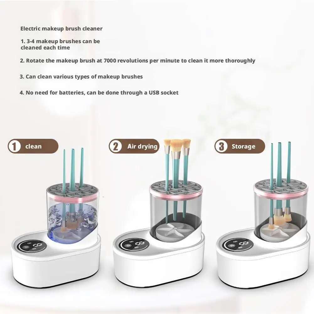 Electric Cleaner Rechargeable Brushes Portable USB Tool Automatic Makeup Brush Cleaning Stand Devic
