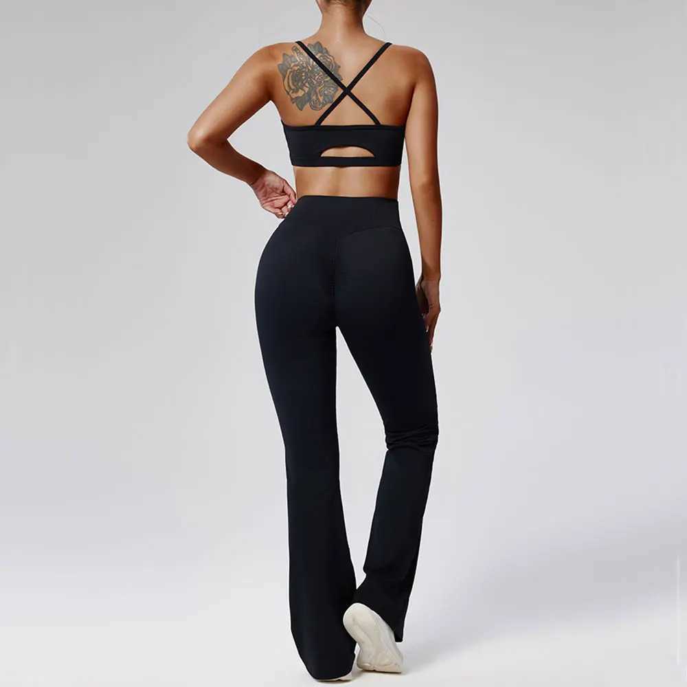 Women Tracksuit 2PCS Yoga Set Workout Clothes Sportswear Gym Clothing High Waist Leggings Fitness Bra Sports Suits Athletic WearXJ250109