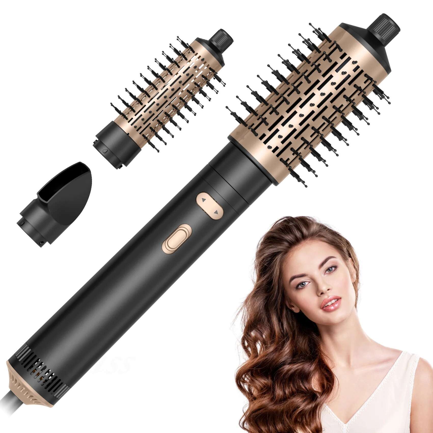 Round Hot Air Spin Set Auto Rotating Blow Dryer Brush for Straightening Drying Curg