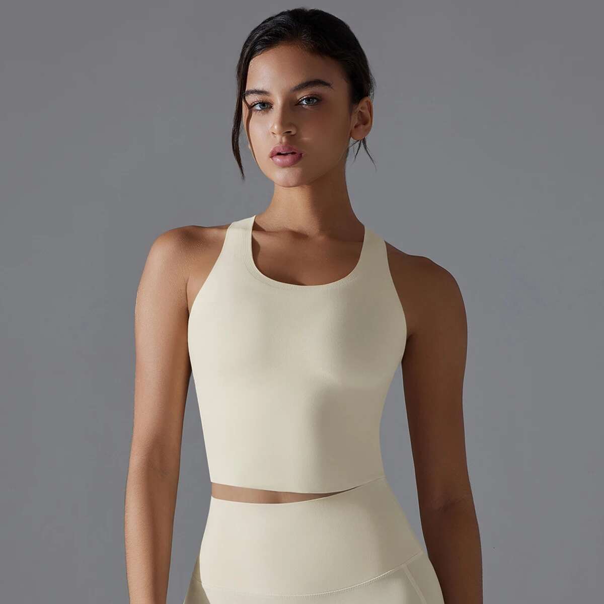 Yoga Gym Seamless High Impact Bra Women Fiess Crop Top Shockproof Sports Bras Shock-Absorbing Cross Shoulder Straps