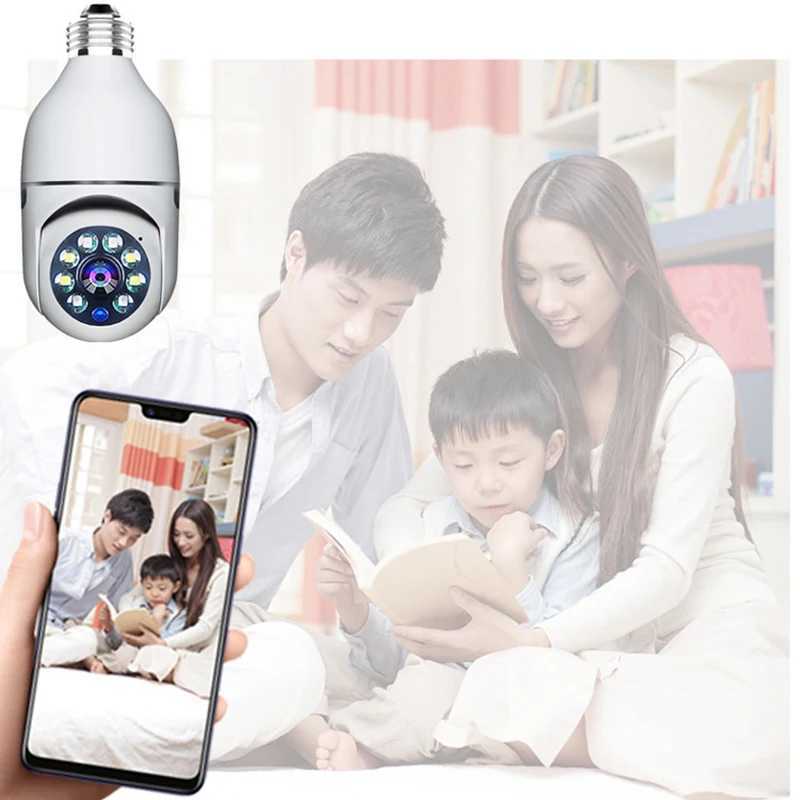 Smart Home 2.4G E27 Light Bulb Wifi Surveillance Camera HD Night Vision Video Surveillance Supports Bidirectional Audio Mobility X250110