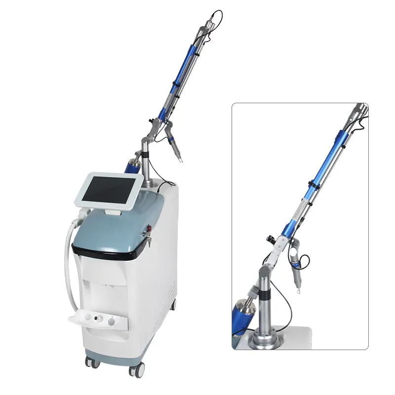 2 In 1 808nm diode laser hair removal permanent epilator sr skin Q Switched Pigmentation Removal Pico Laser Fractional picosecond laser nd yag tatoo r