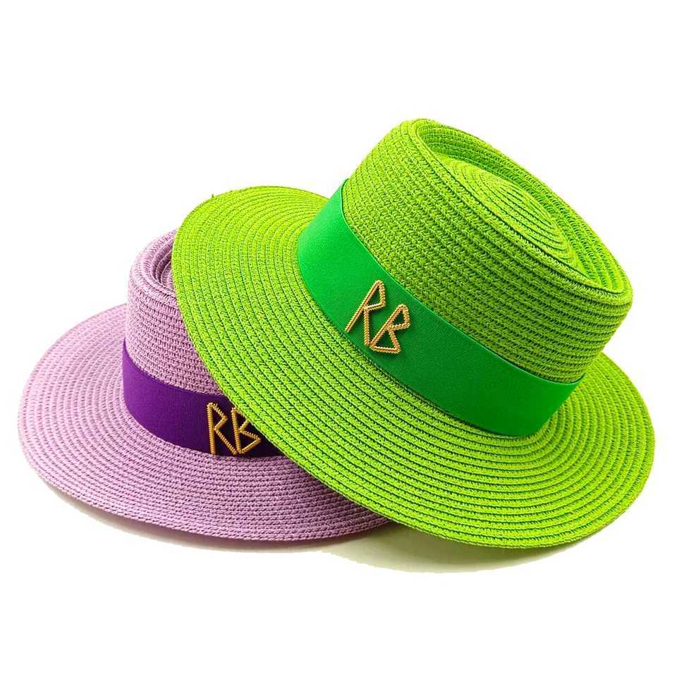 Summer Sun Straw Hat 2024 Concave and Convex Top Adjustable Elastic Webbing Accessories Men and Wen Sun Hat Outdoor Beach Hat X250109