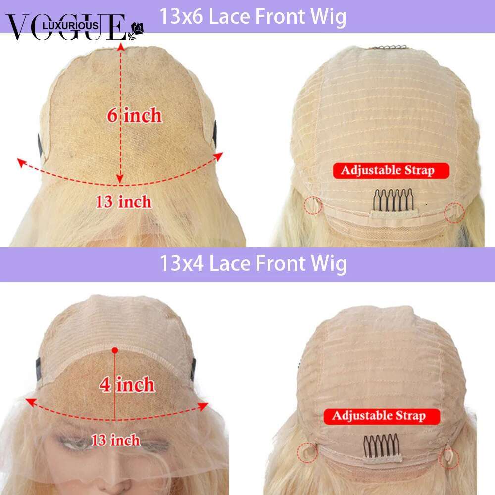 Ash Body Wave 100% Real Human Cream Blonde 13x6 Lace Wig 210% Density Pre Cut Ready To Wear Brazilian Hair Wigs