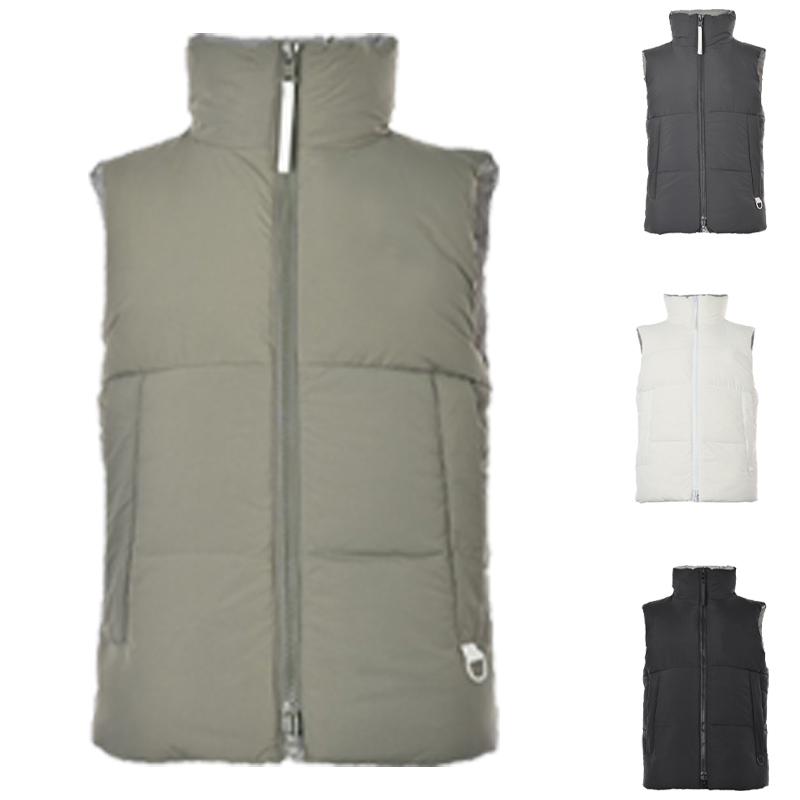 Designer vest puffer gilet mens luxury down jacket womens feather filled material rubber badge coat couple outerwear