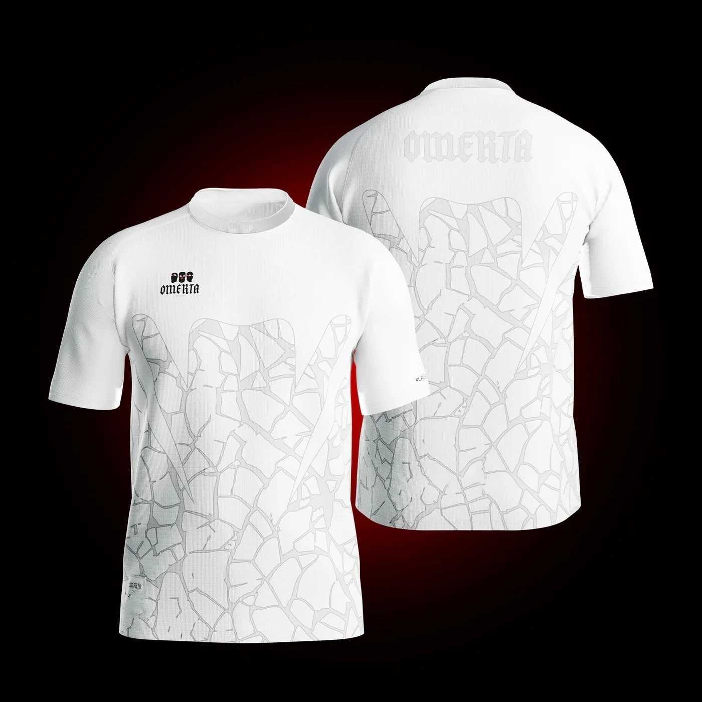 Mens T-Shirts OMERTA Bo Fans Print Breathable Jersey Outdoor Sportwear Man Short Sleeve T-Shirt Oversized Men Clothing Tops X250110