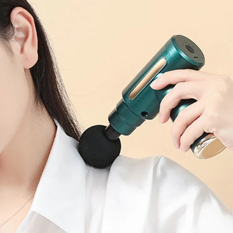 Portable Fascia Gun Vibration Massage For Body Neck Back Deep Muscle Relaxation Fitness Slimming One Head 250108