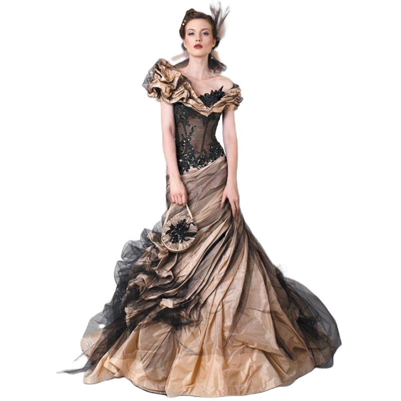 Vintage Ruched Mermaid Evening Dresses Off Shoulder Black lace Appliques Gothic Prom Dress For women 2025 Chic Retro Special Occasion Gowns