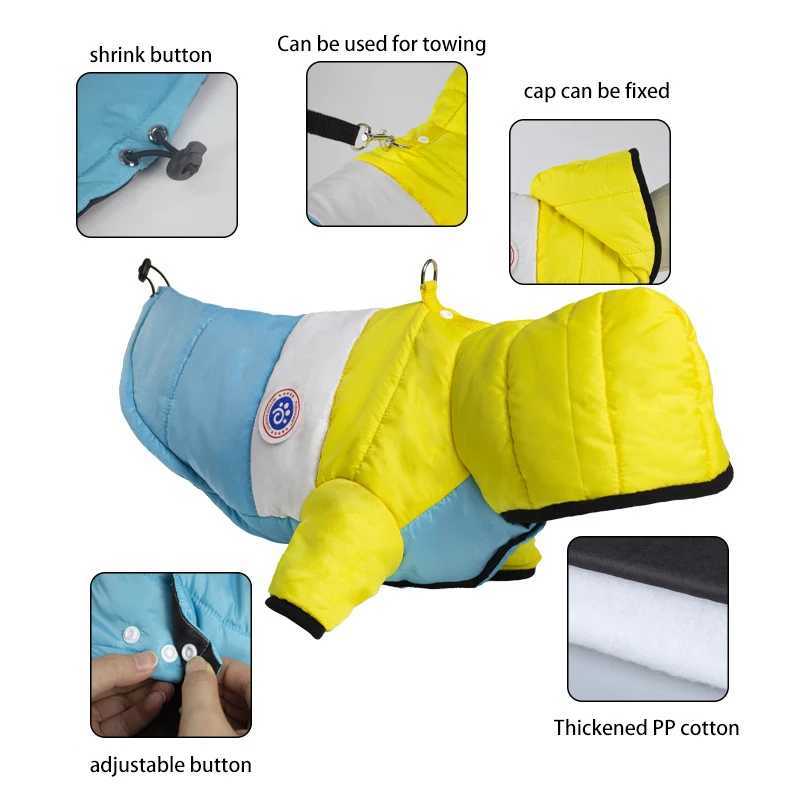 Waterproof Dog Jumpsuit Winter Pet Dog Clothes Warm Cotton Jacket for Small and Medium Dog Pug Chihuahua Clothing French BulldogXJ250109