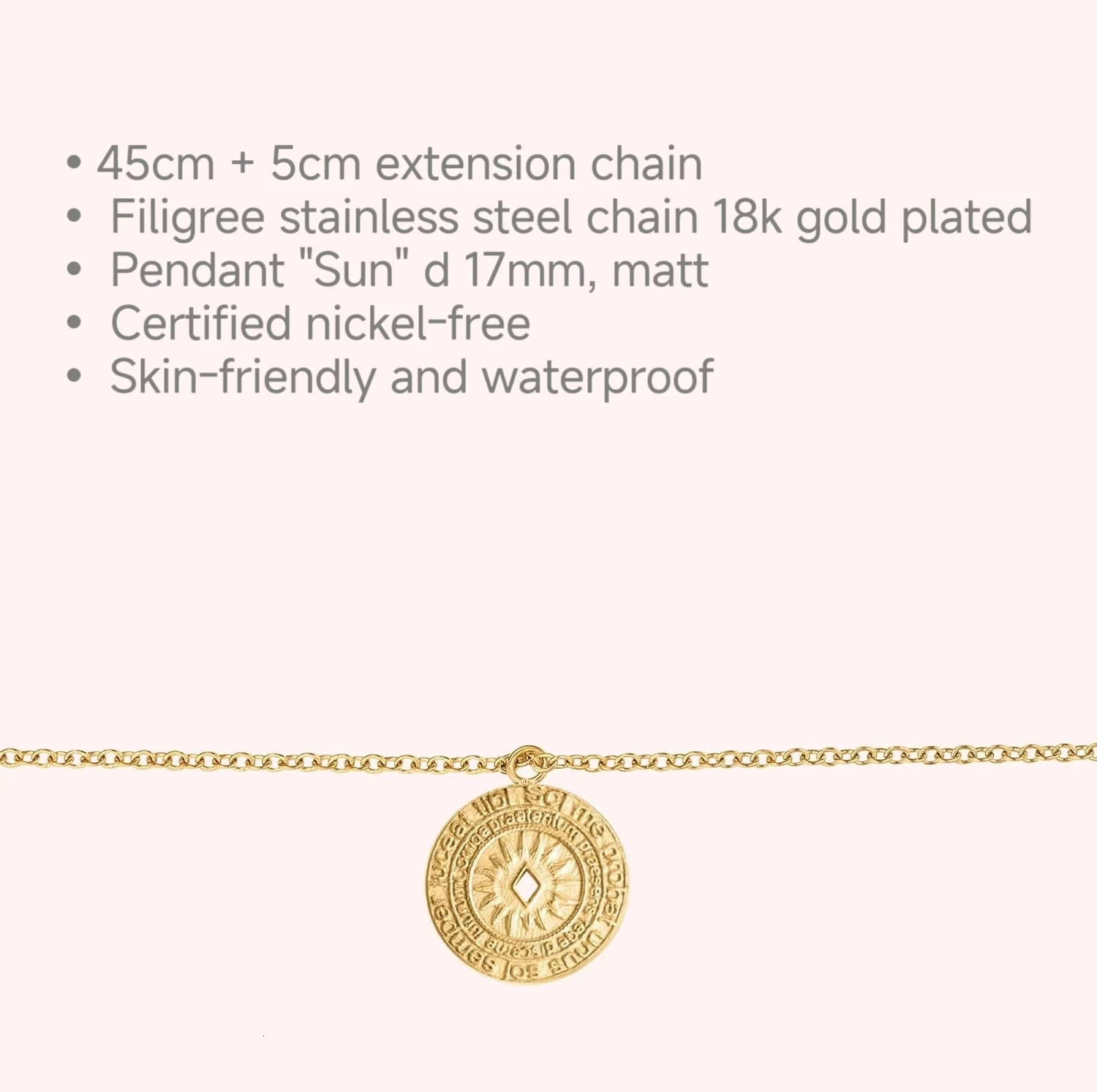 Mens selling Compass travel Nautical pendant Womens stainless steel round hip hop trend simple fashion long necklace 250109