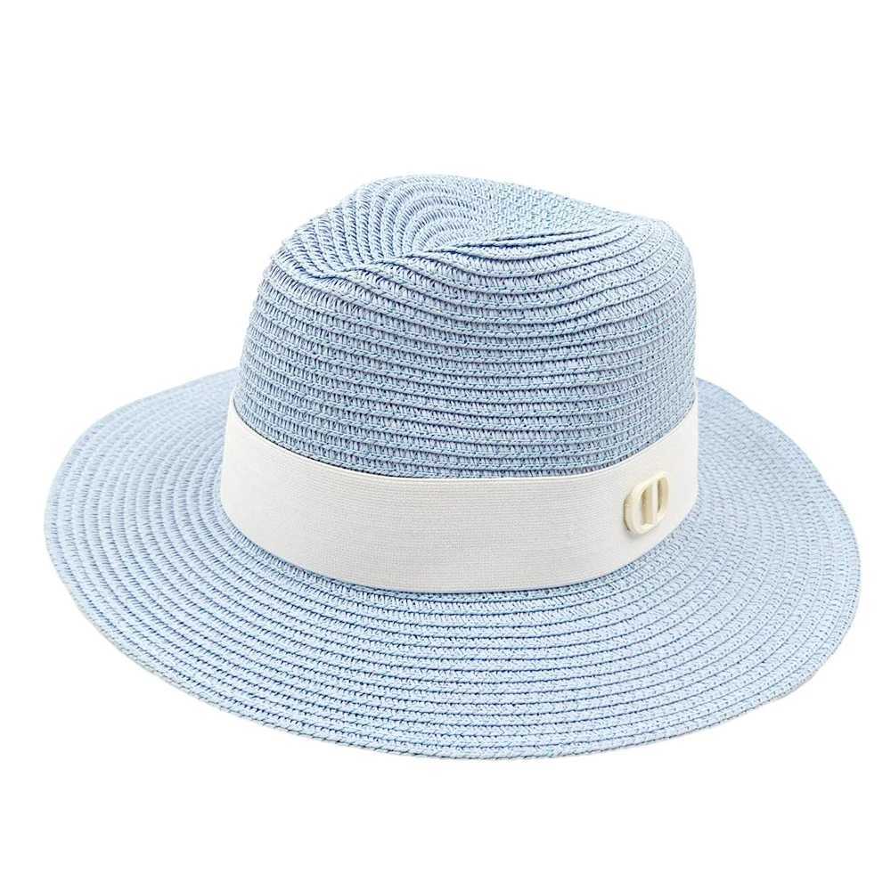 HatPanama Jazz Hat New Summer Wens Hat Outdoor Straw Hat Sun Protection Beach Hat Neutral Straw Hat X250109