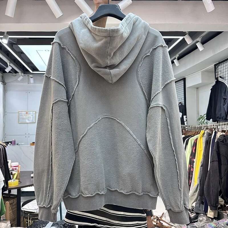 Women's Wear Reverse Design Process Solid Color Hoodie