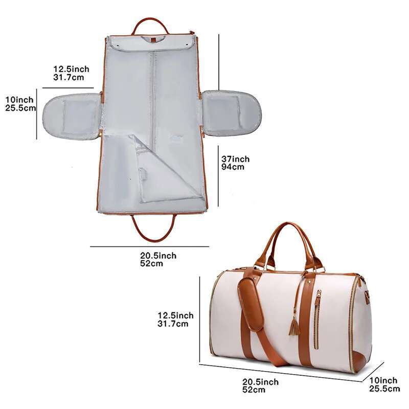 75L Large Capacity PU Foldable Travel Lightweight Traveg Duffel For Women Men Tote Carry On Lage Bag