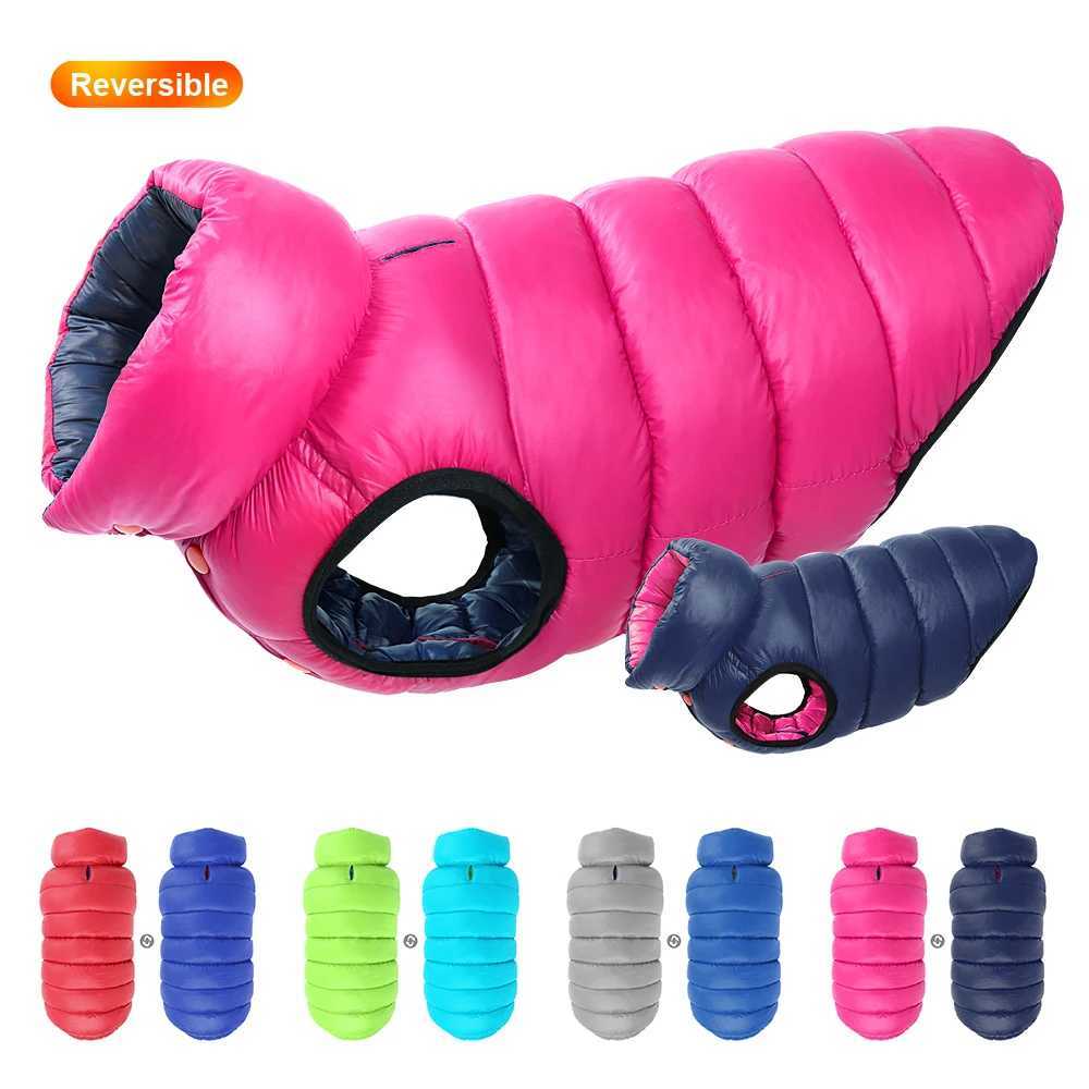 Soft Winter Dog Jacket Clothes Reversible Winter Dogs Vest Coat Thick Pet Clothing Waterproof Outfit for Small Medium Large DogsXJ250109