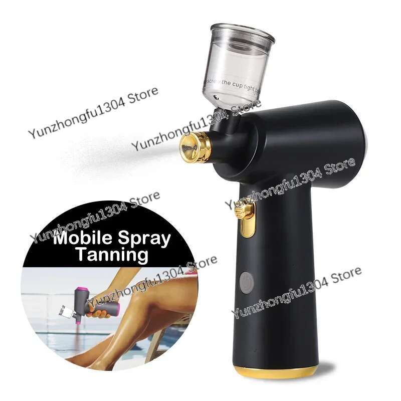 Tanning Makeup Sprayer Cordless Mini Rechargeable Silent Airbrush