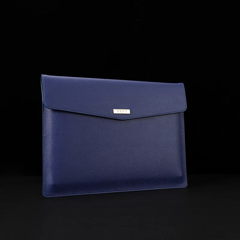 Designer Bag Leather File Folder Large Capacity Document Bag Business Briefcase Magnetic Button Waterproof Laptop Cases Office Organizer 250107