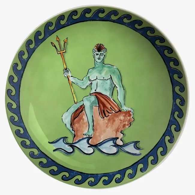 Dishes Plates Italian Ginori 1735 Poseidon Your Plate Ceramic Decorative Tableware Living Room Background Wall Hanging Board H250110