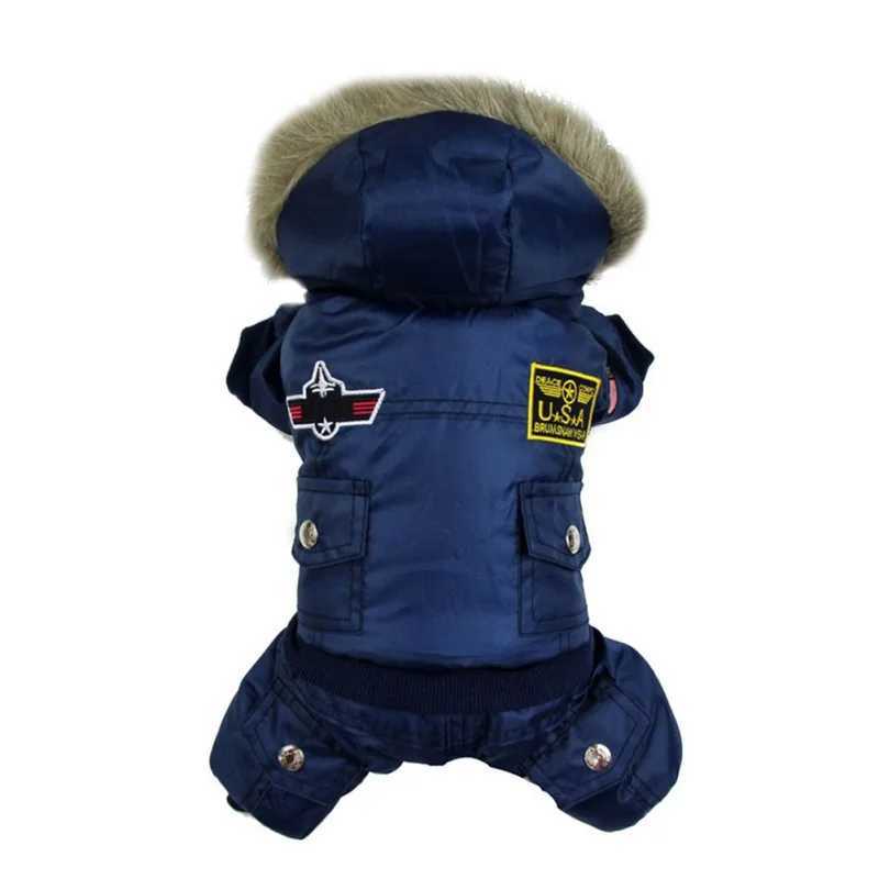Autumn Winter Warm Pet Dog Jacket Uniform Thicken Hooded Dog Padded Coat For Small Medium Dogs Puppy Jumpsuit Waterproof CoatsXJ250109