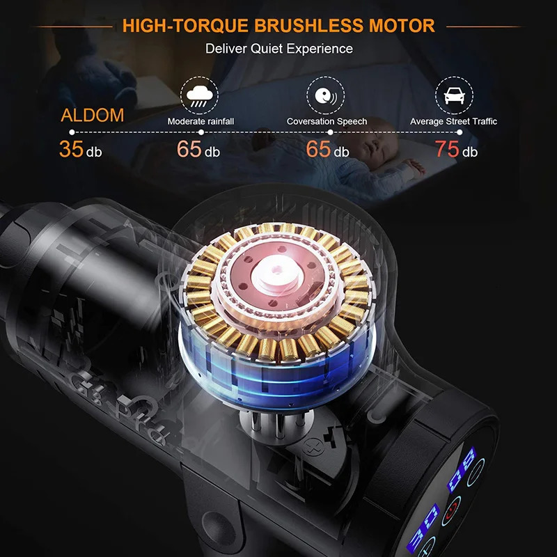 High frequency Massage gun muscle relax body relaxation Electric massager with portable bag for fitness 250108