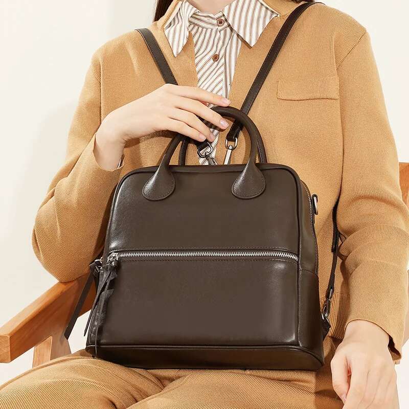 Vegetable Tanned Cowhide Retro Multi-Purpose For Women 2025 New Leather Women's Large Capacity Backpack Shoulder Bag