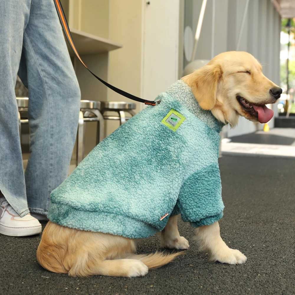 HOOPET 3XL-7XL Winter Thick Big Dog Clothes Lambs Wool Jacket for Medium Large Dogs Windproof Coat Pet AccessoriesXJ250109