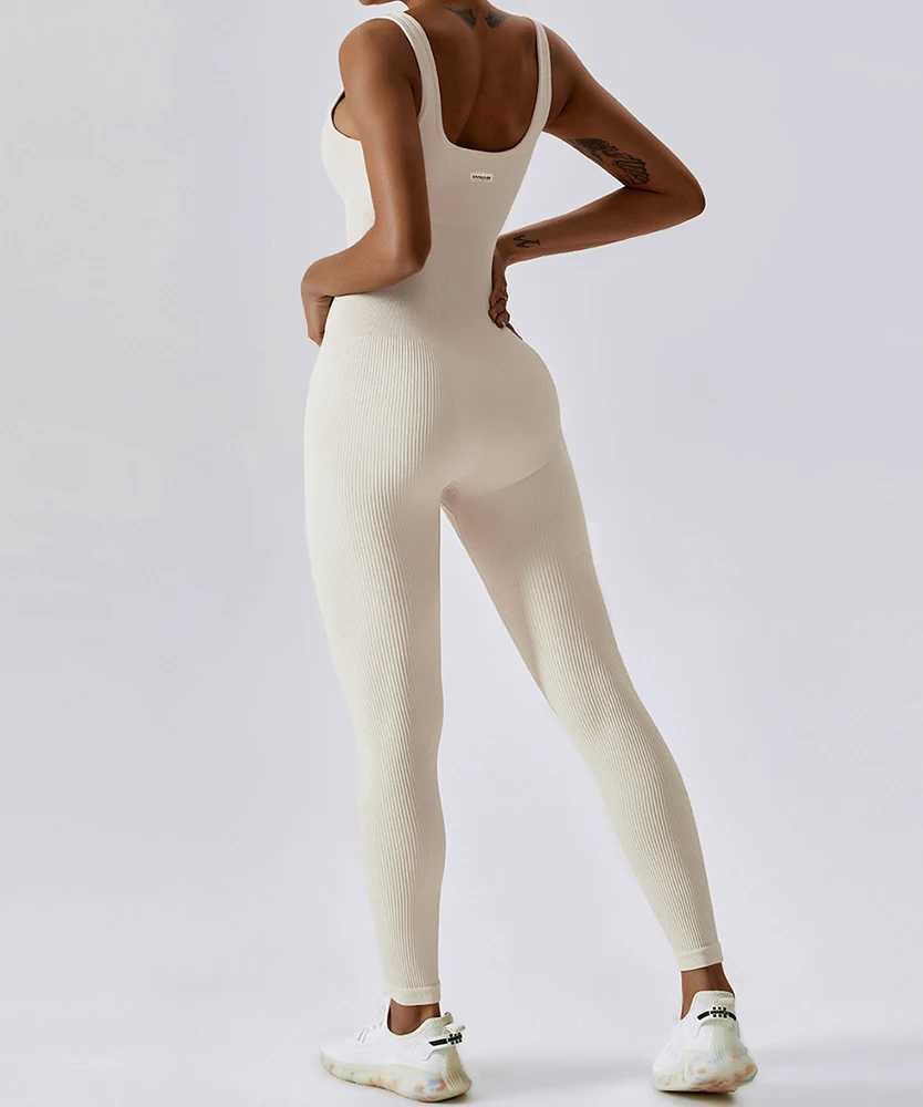 Jumpsuit Women One-piece Outfit Sleeveless O-Neck Bodysuit Rompers Overalls Casual Streetwear Womens Clothing Sportswear WomenXJ250109