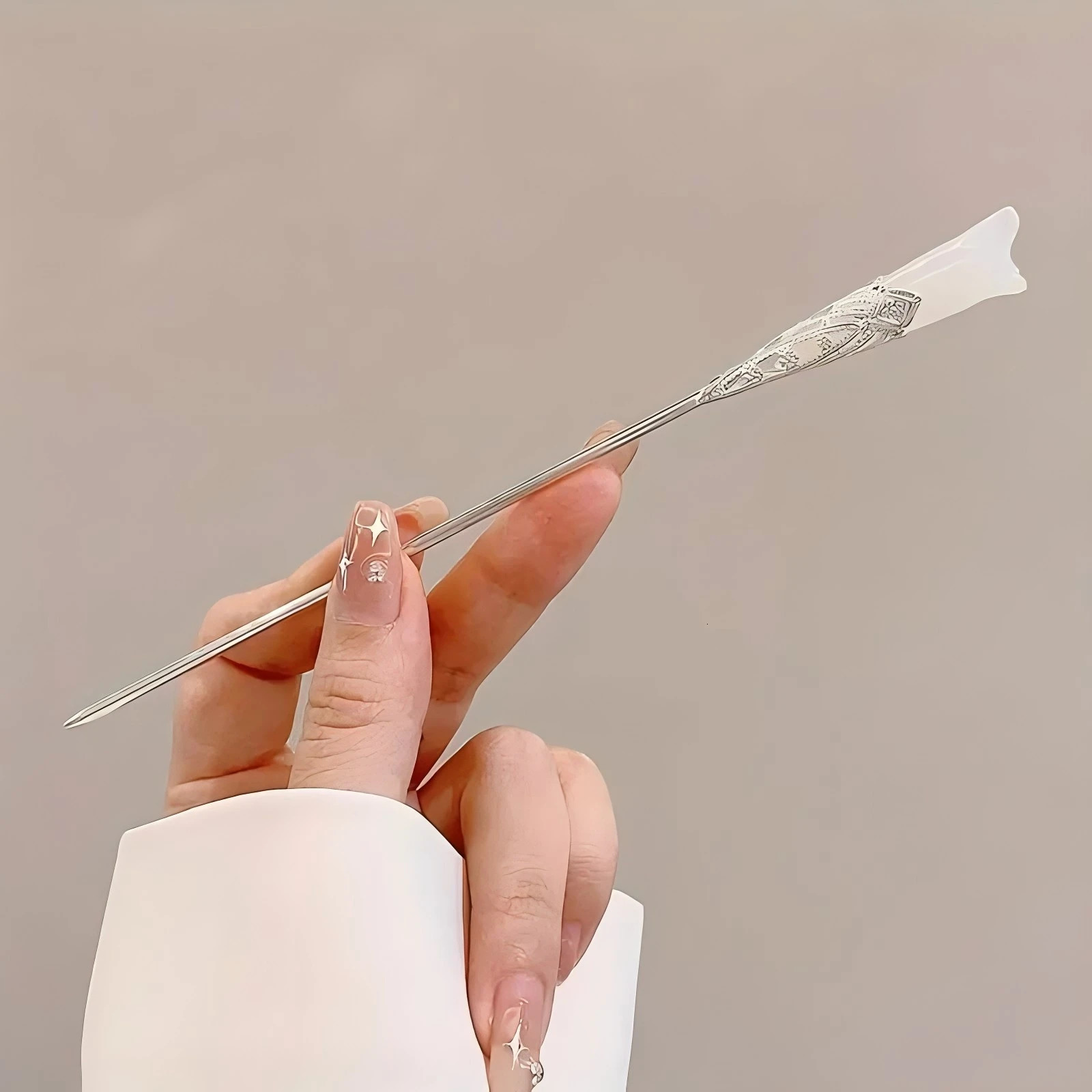 Elegant Chinese Style Hair Clip Tassel Stick Traditional Floral n Hairstyle Accessory Women Jewelry Hairpin Hairneedle 241228