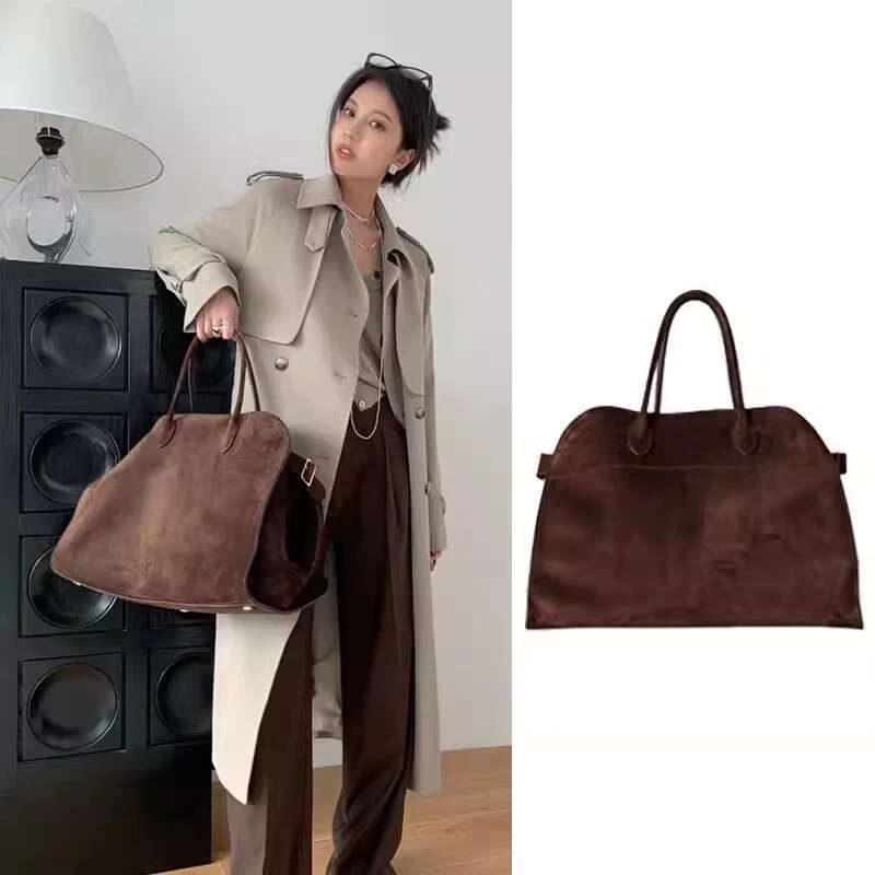 Suede Capacity Commuter Trend Women's Shoulder Crossbody Bag Pu Style Large Handbag