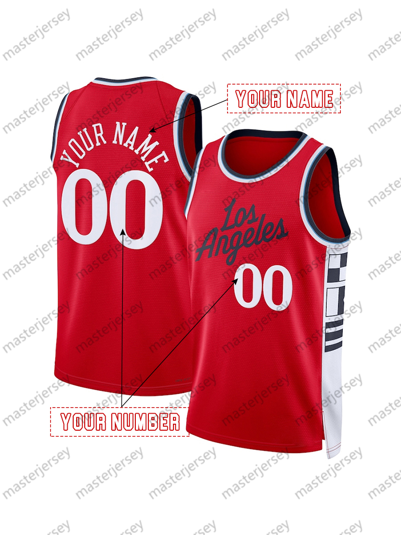 2 Leonard 2025 Basketball Jersey Zubac Harden Powell Coffey Custom Jerseys Sweatshirt - Embroidered