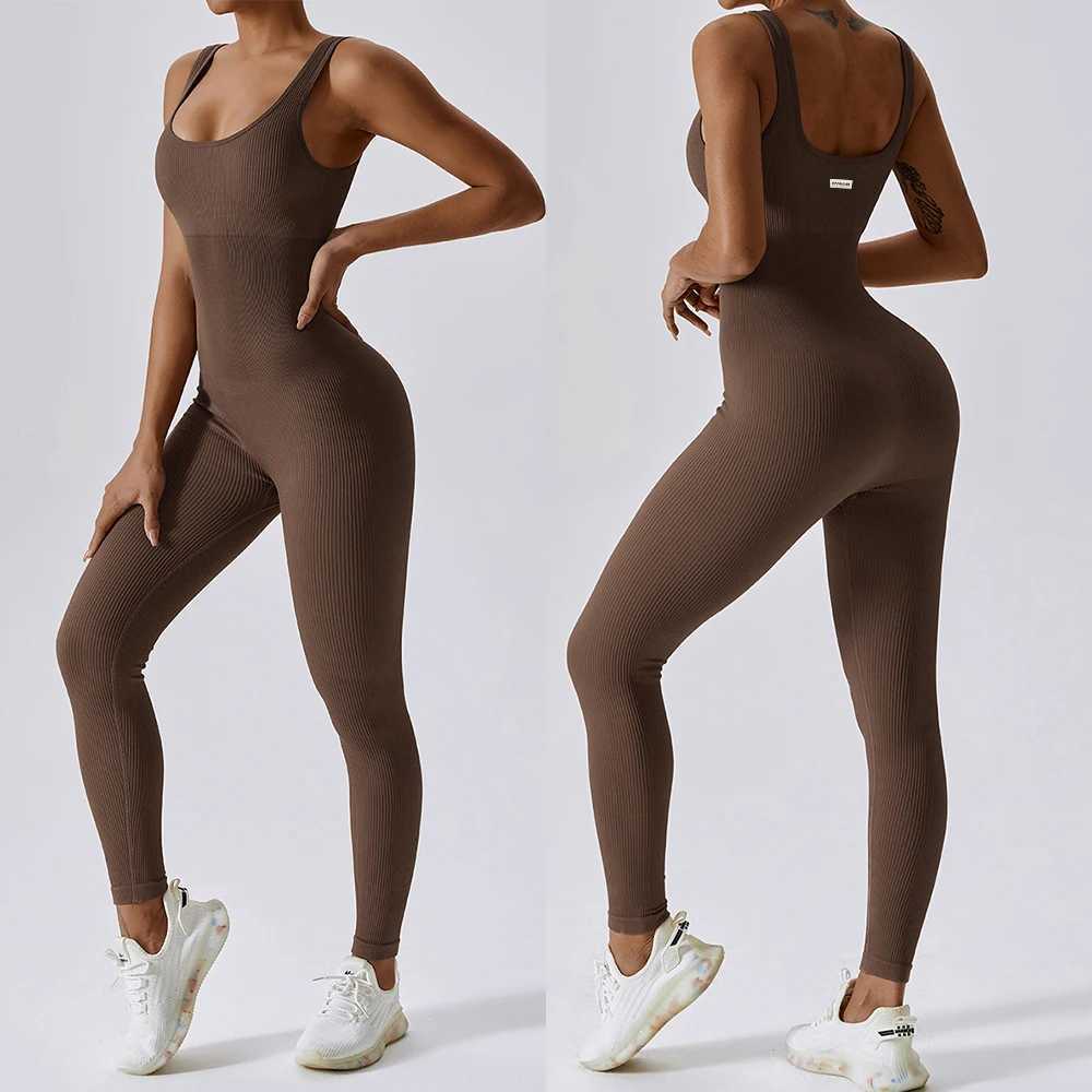 Jumpsuit Women One-piece Outfit Sleeveless O-Neck Bodysuit Rompers Overalls Casual Streetwear Womens Clothing Sportswear WomenXJ250109