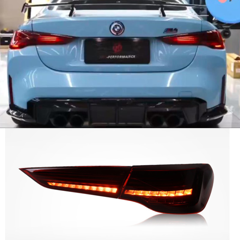 Auto Taillights For 4 Series G22 G82 M4 CSL European 20 19-2023 LED Sequential Turn Signal Animation Taillight Brake Lights