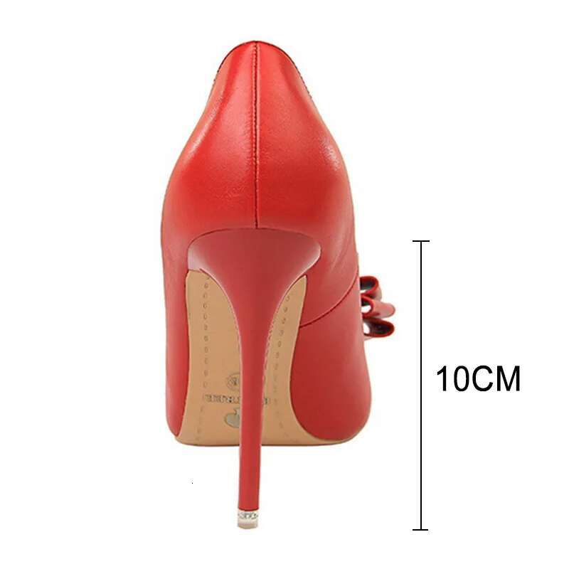 BIGTREE Bow-Knot High 2025 Fashion Women Heels Lady Stiletto Wedding Shoes Classic Pumps Footwear