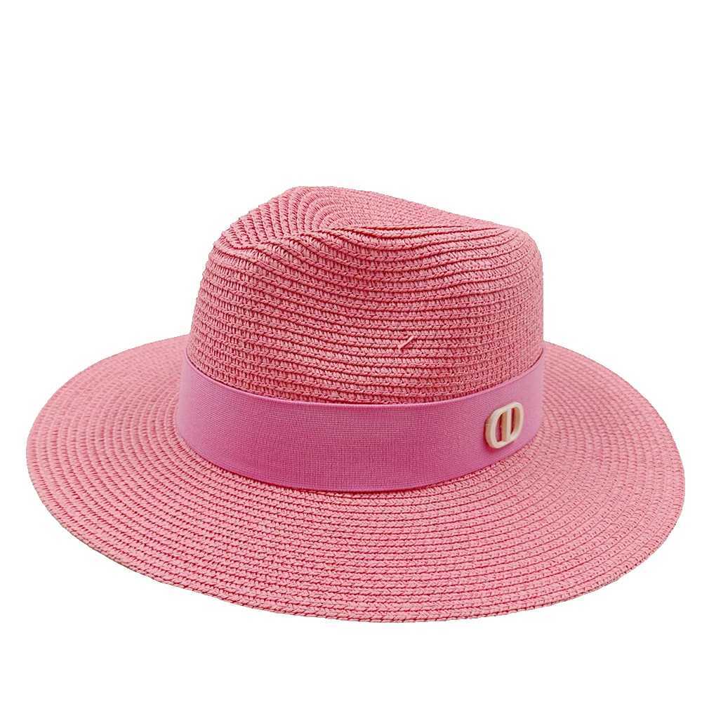 HatPanama Jazz Hat New Summer Wens Hat Outdoor Straw Hat Sun Protection Beach Hat Neutral Straw Hat X250109