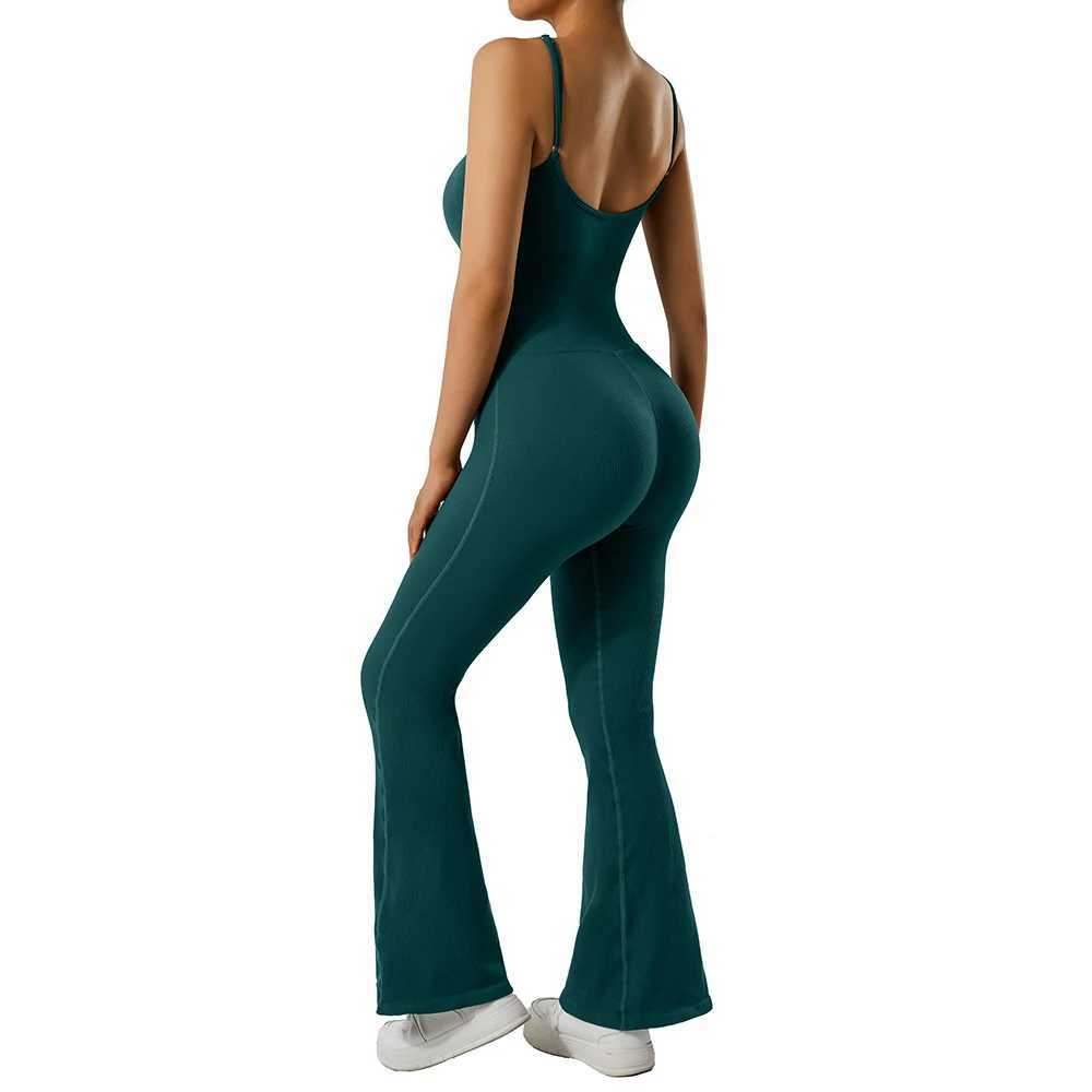 Slim Bodysuit Sleeveless Square Neck Bodycon Rompers Overalls One Piece Outfit Street Wear Ladies Gym Clothings Solid JumpsuitsXJ250109