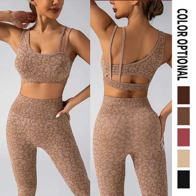 Yoga Set Leggings And Tops Fitness Sports Suits Gym Clothing Yoga Bra Seamless Leggings Running Women Tops PantsXJ250109
