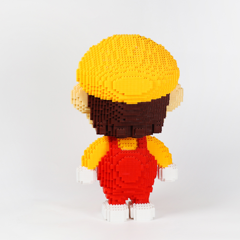 42cm high Hi Caipin Yellow Mary Children's adult educational building blocks particles assembled toys